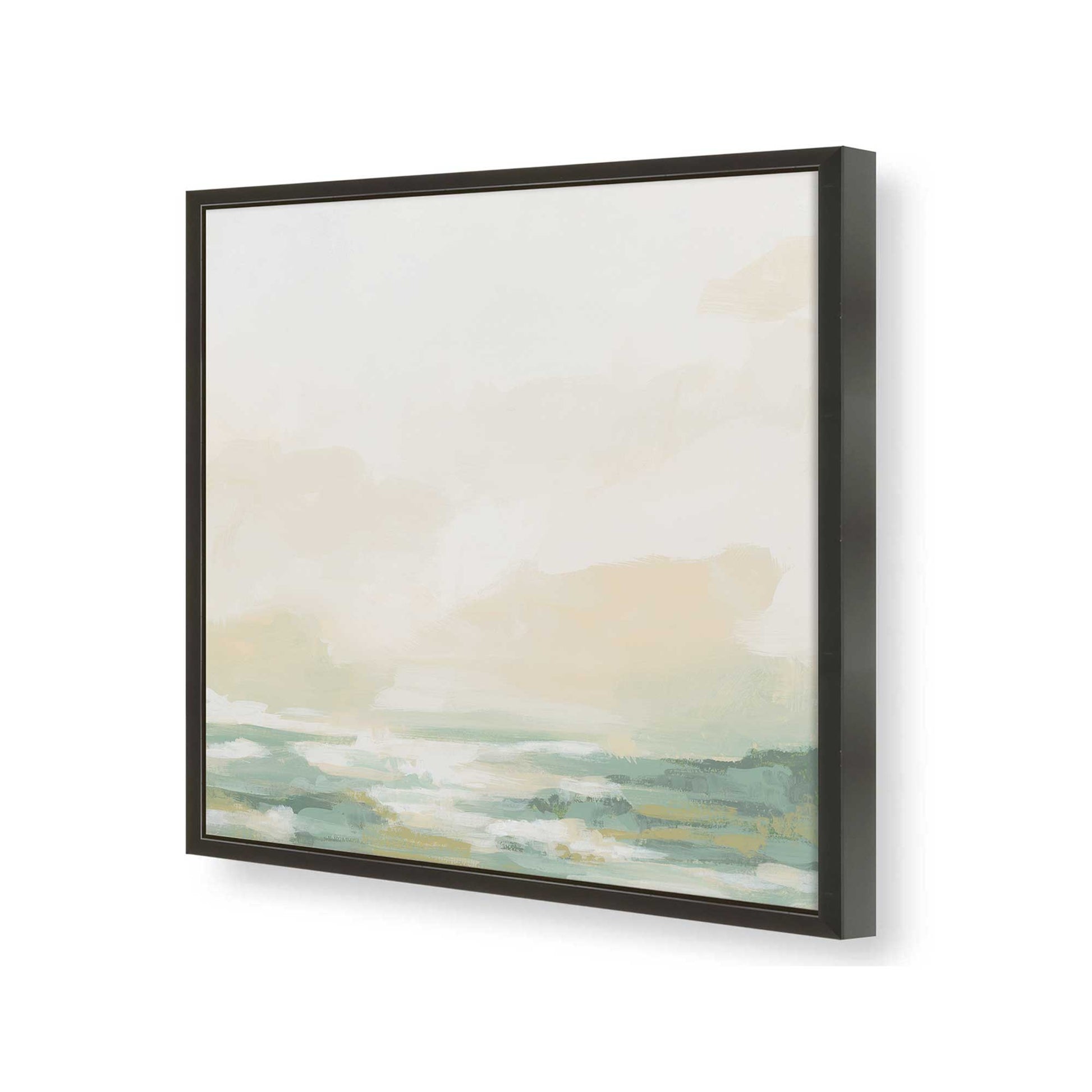[Color:Satin Black], Picture of art in a Satin Black frame at an angle