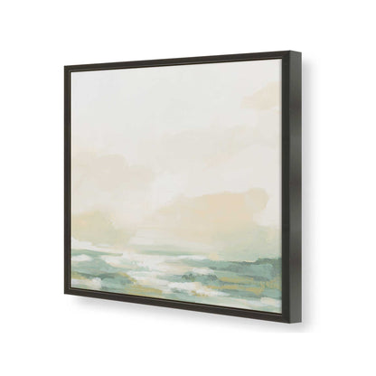 [Color:Satin Black], Picture of art in a Satin Black frame at an angle