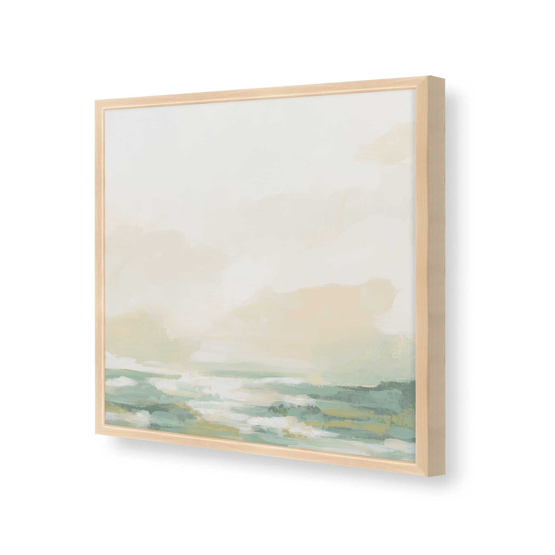 [Color:Raw Maple], Picture of art in a Raw Maple frame at an angle
