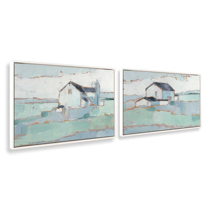[Color:Opaque White], Picture of art in a White frame at an angle