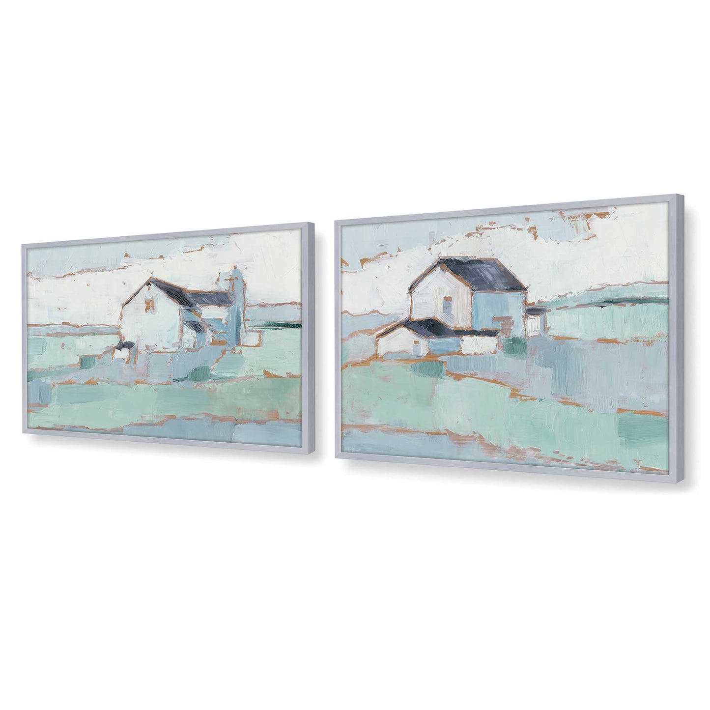 [Color:Polished Chrome], Picture of art in a Polished Chrome frame at an angle
