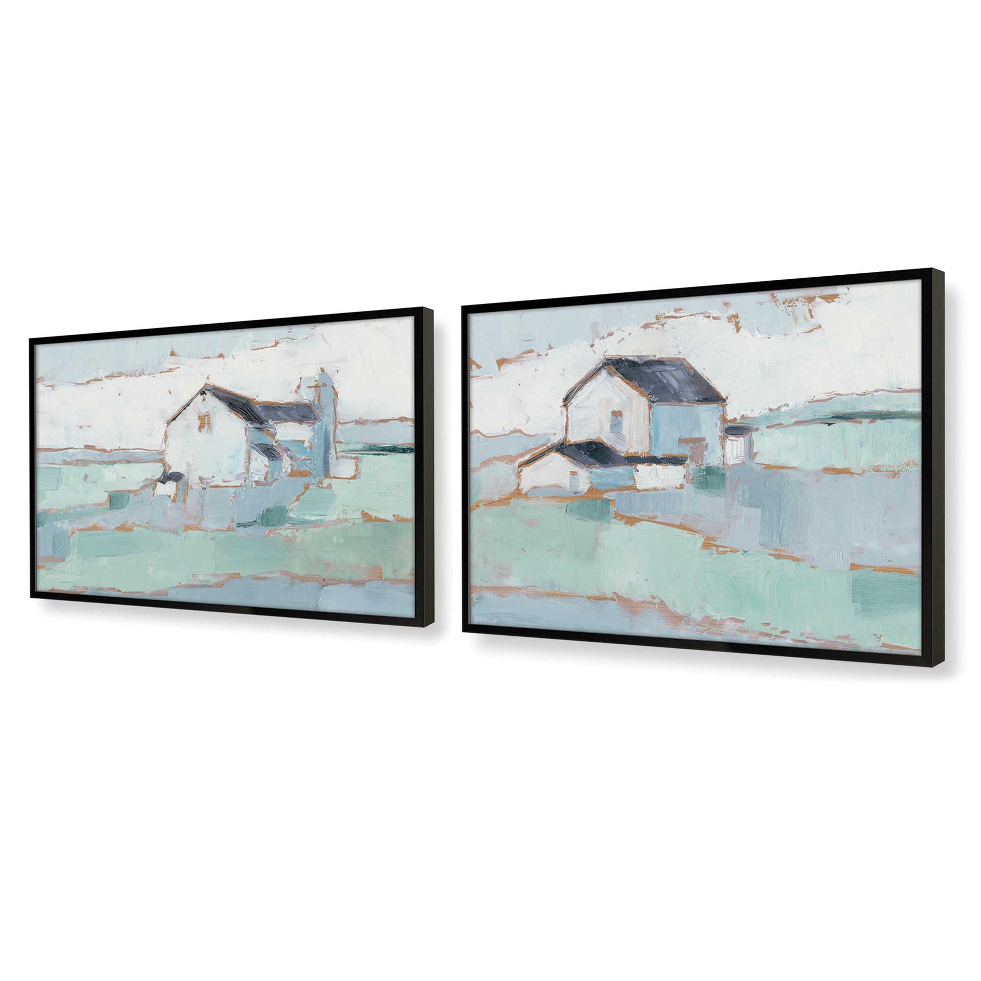 [Color:Satin Black], Picture of art in a Satin Black frame at an angle