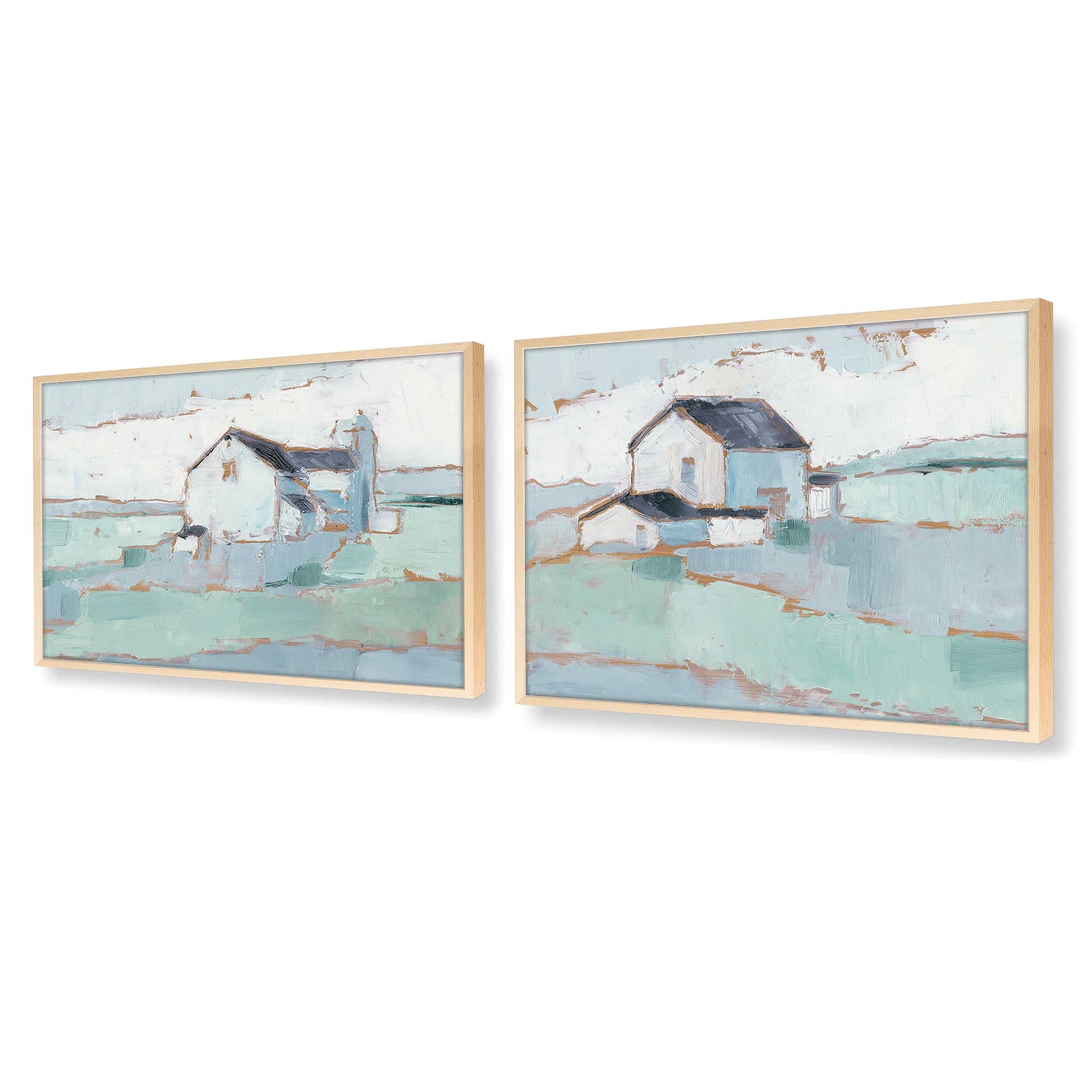 [Color:Raw Maple], Picture of art in a Raw Maple frame at an angle