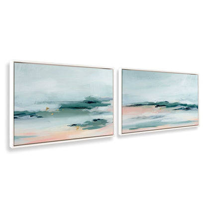 [Color:Opaque White], Picture of art in a White frame at an angle