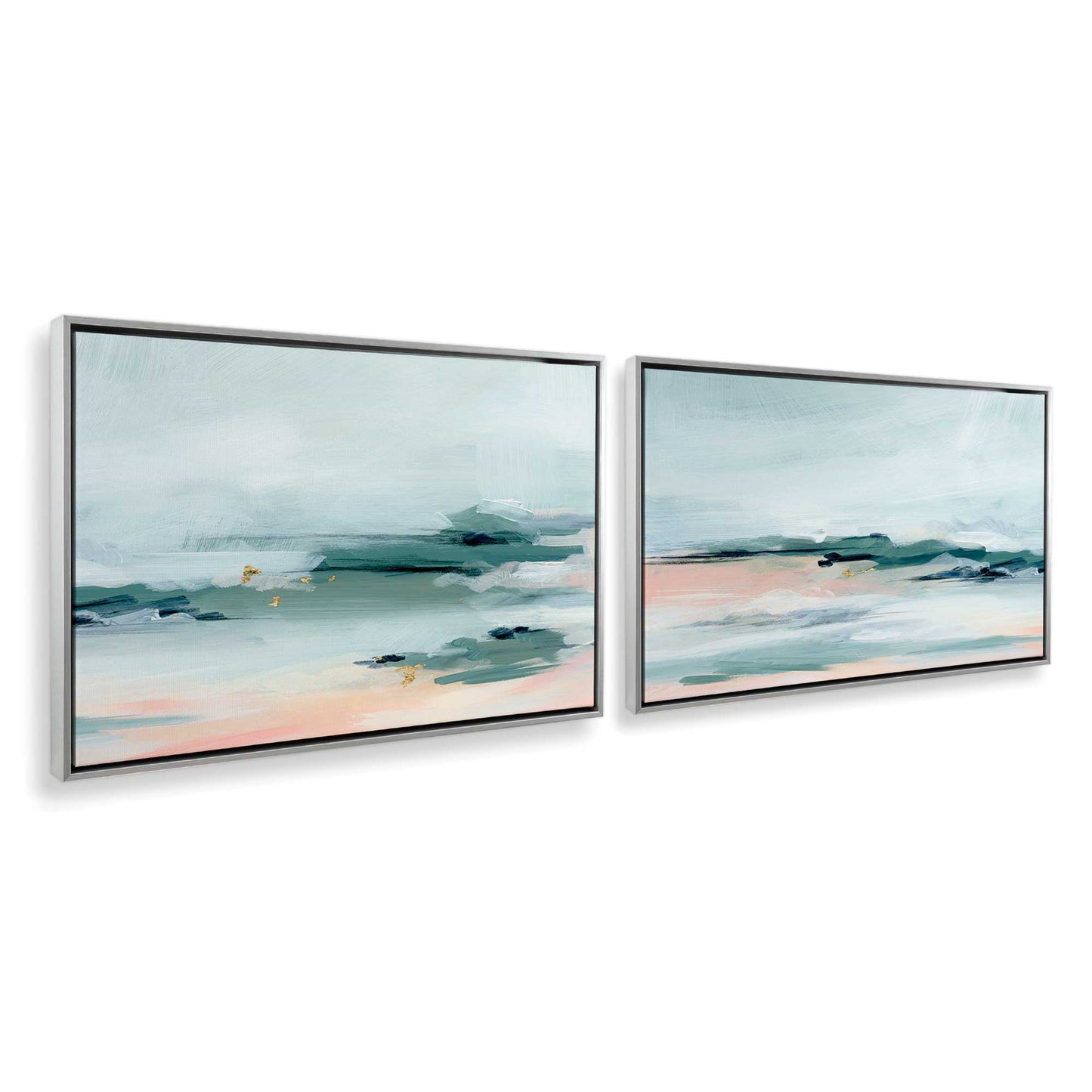 [Color:Polished Chrome], Picture of art in a Polished Chrome frame at an angle