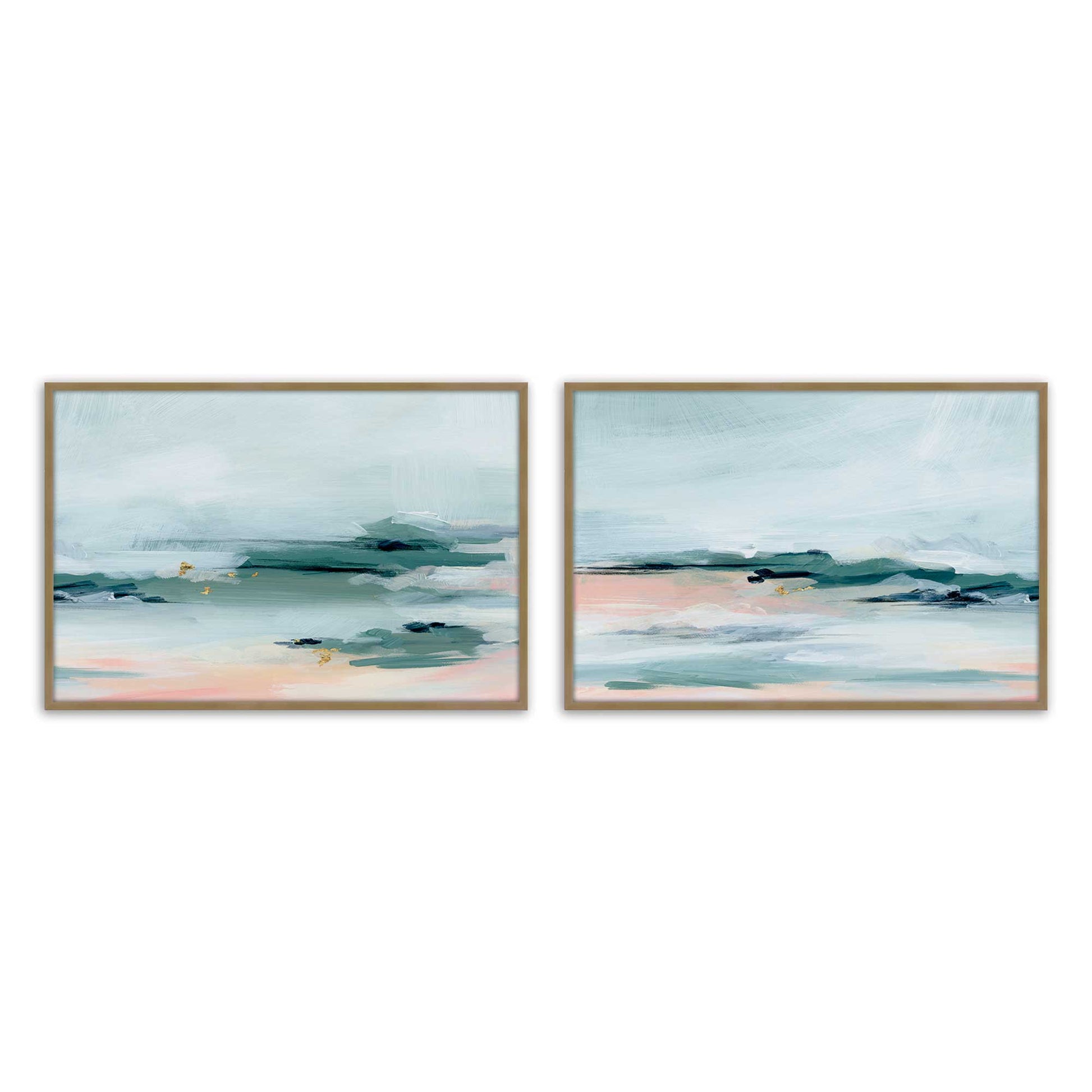 [Color:Brushed Gold], Picture of art in a Brushed Gold frame