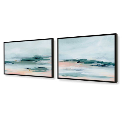 [Color:Satin Black], Picture of art in a Satin Black frame at an angle