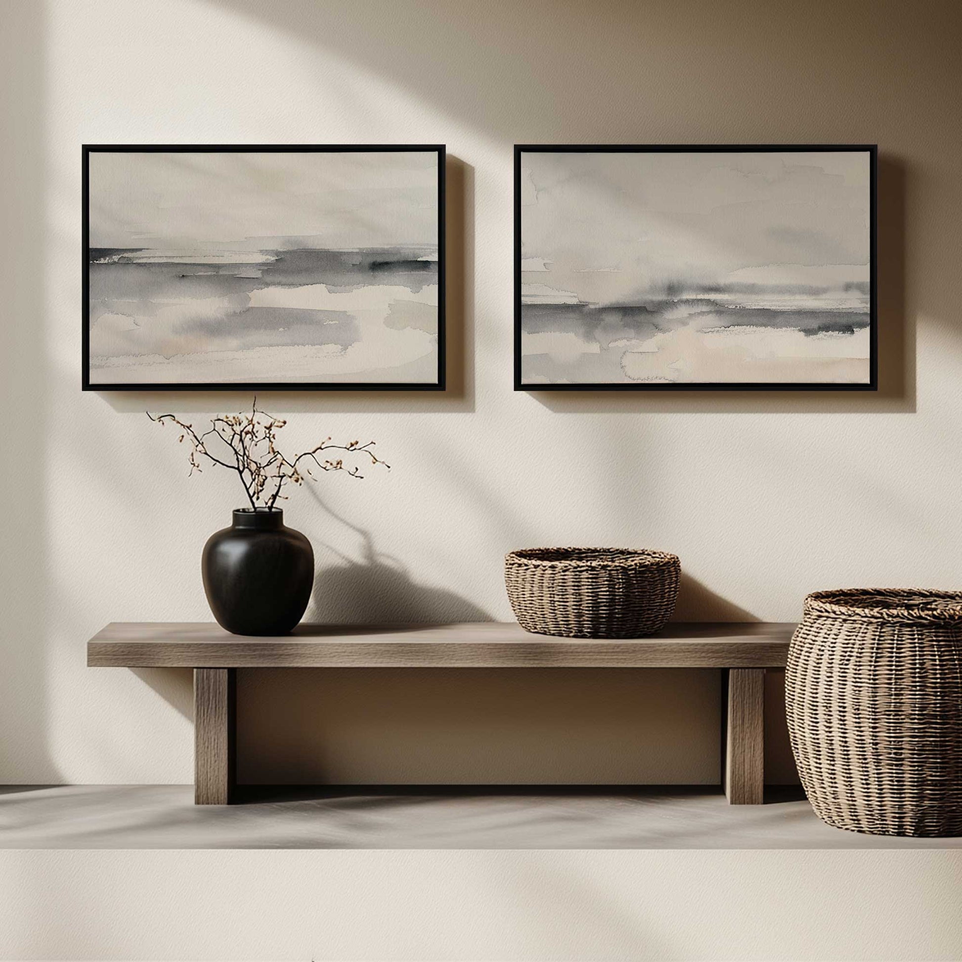 [Color:Satin Black], Picture of art in a Satin Black frame