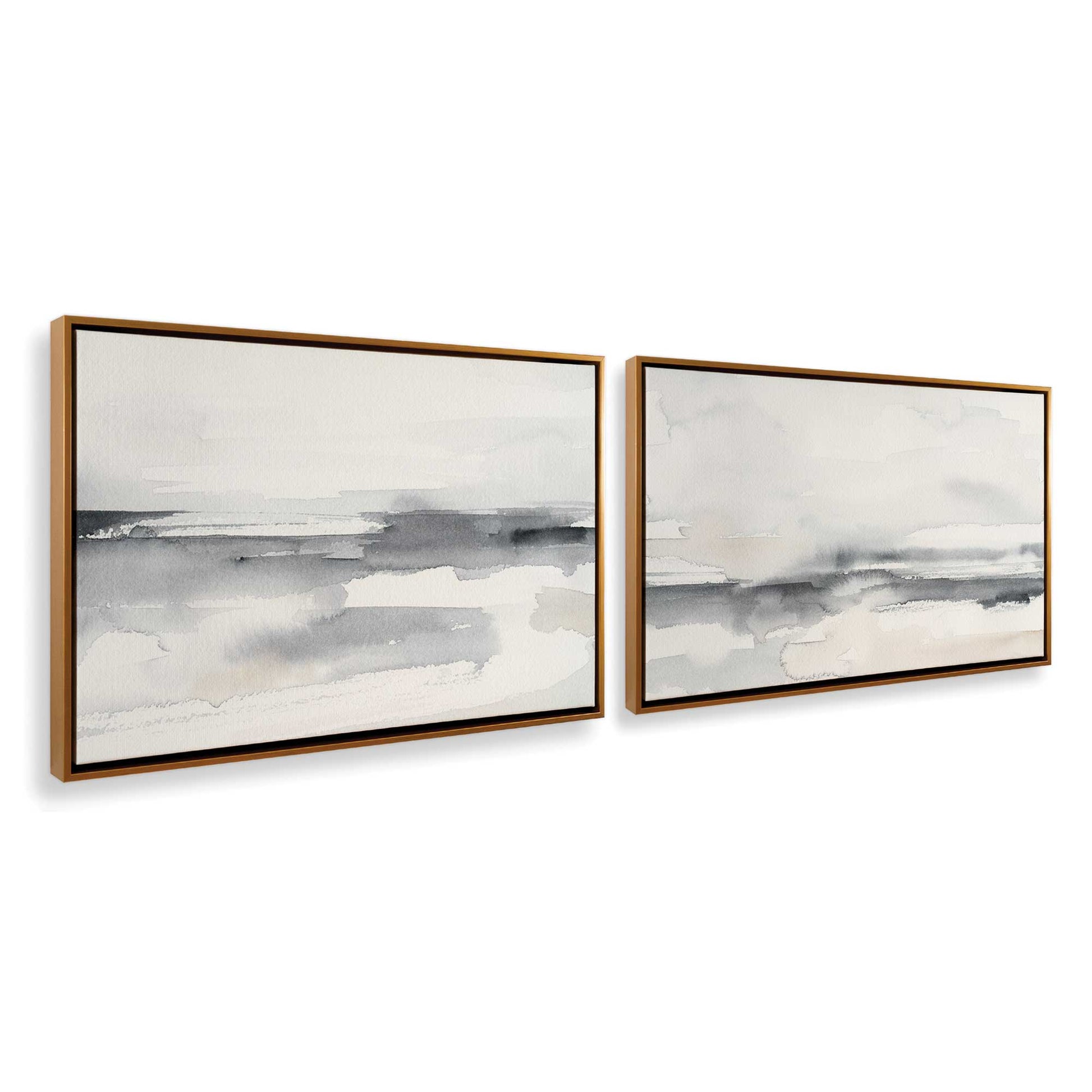[Color:Polished Gold], Picture of art in a Polished Gold frame at an angle