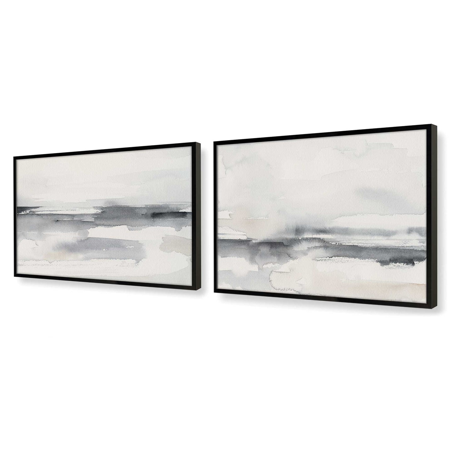 [Color:Satin Black], Picture of art in a Satin Black frame at an angle