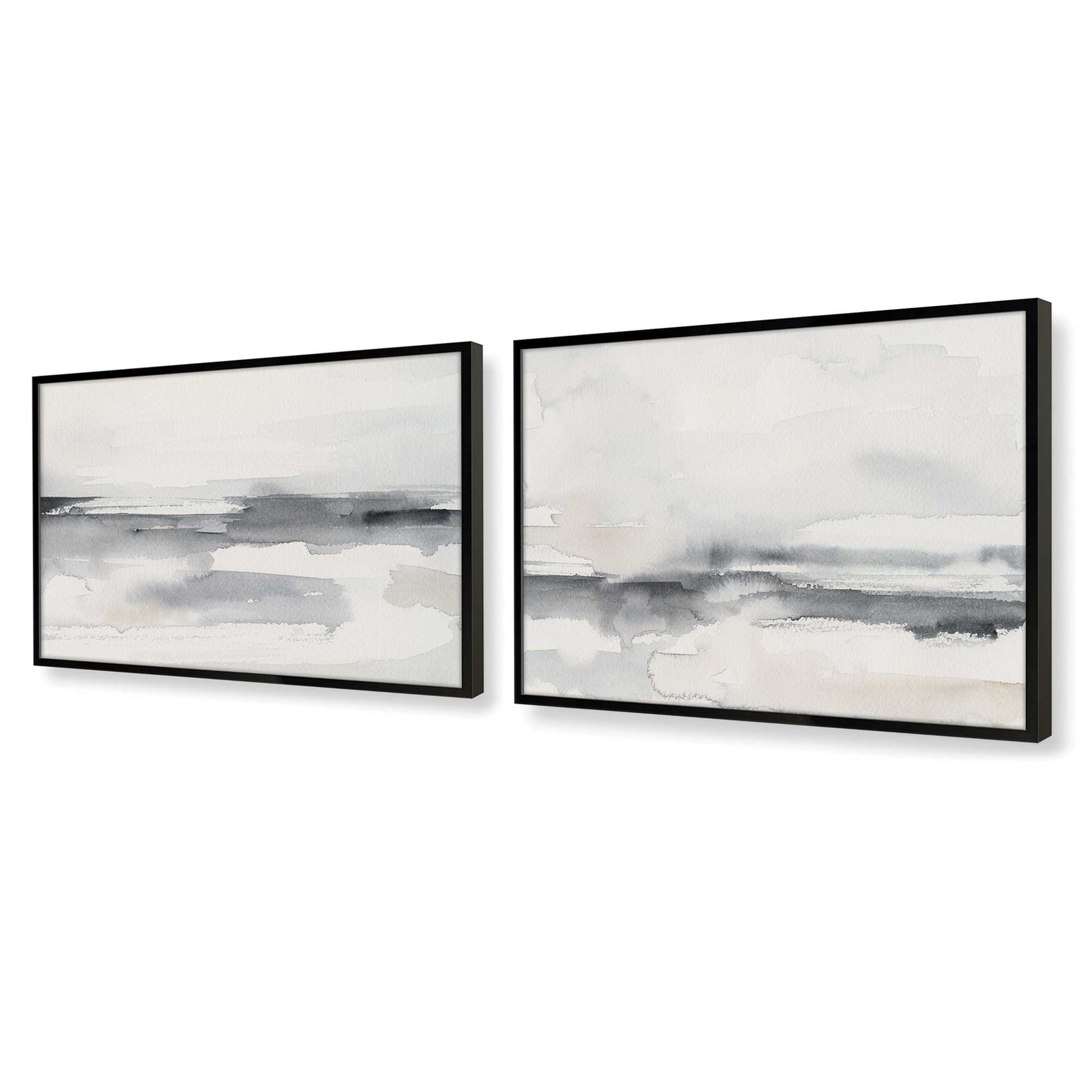 [Color:Satin Black], Picture of art in a Satin Black frame at an angle