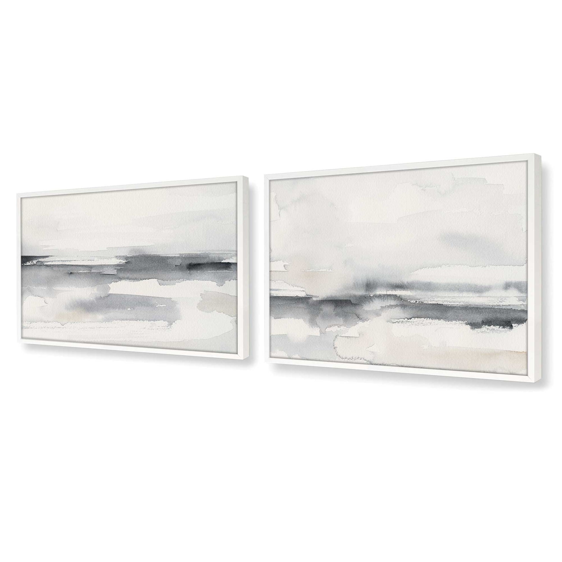 [Color:Opaque White], Picture of art in a Opaque White frame at an angle