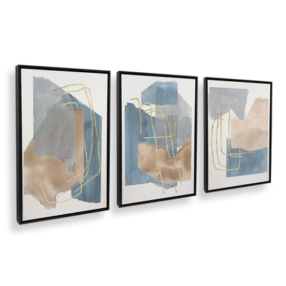 [Color:Satin Black], Picture of art in a Satin Black frame at an angle