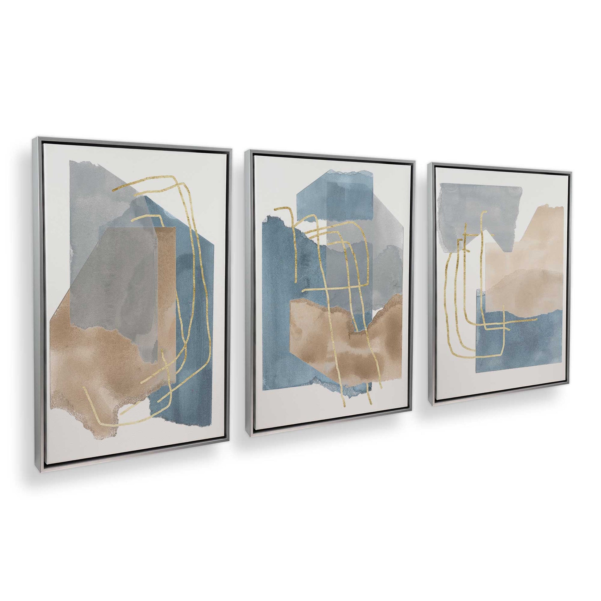 [Color:Polished Chrome], Picture of art in a Polished Chrome frame at an angle