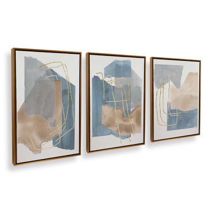 [Color:Polished Gold], Picture of art in a Polished Gold frame at an angle