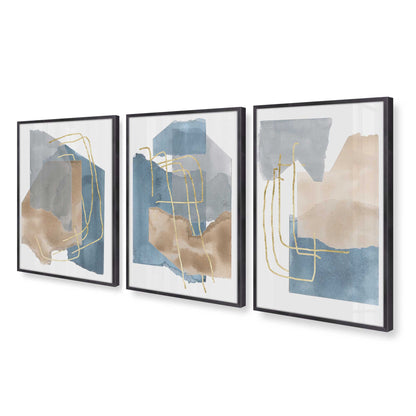 [Color:Weathered Zinc], Picture of art in a Weathered Zinc frame at an angle