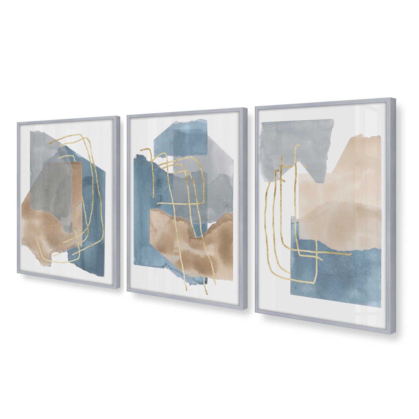 [Color:Polished Chrome], Picture of art in a Polished Chrome frame at an angle