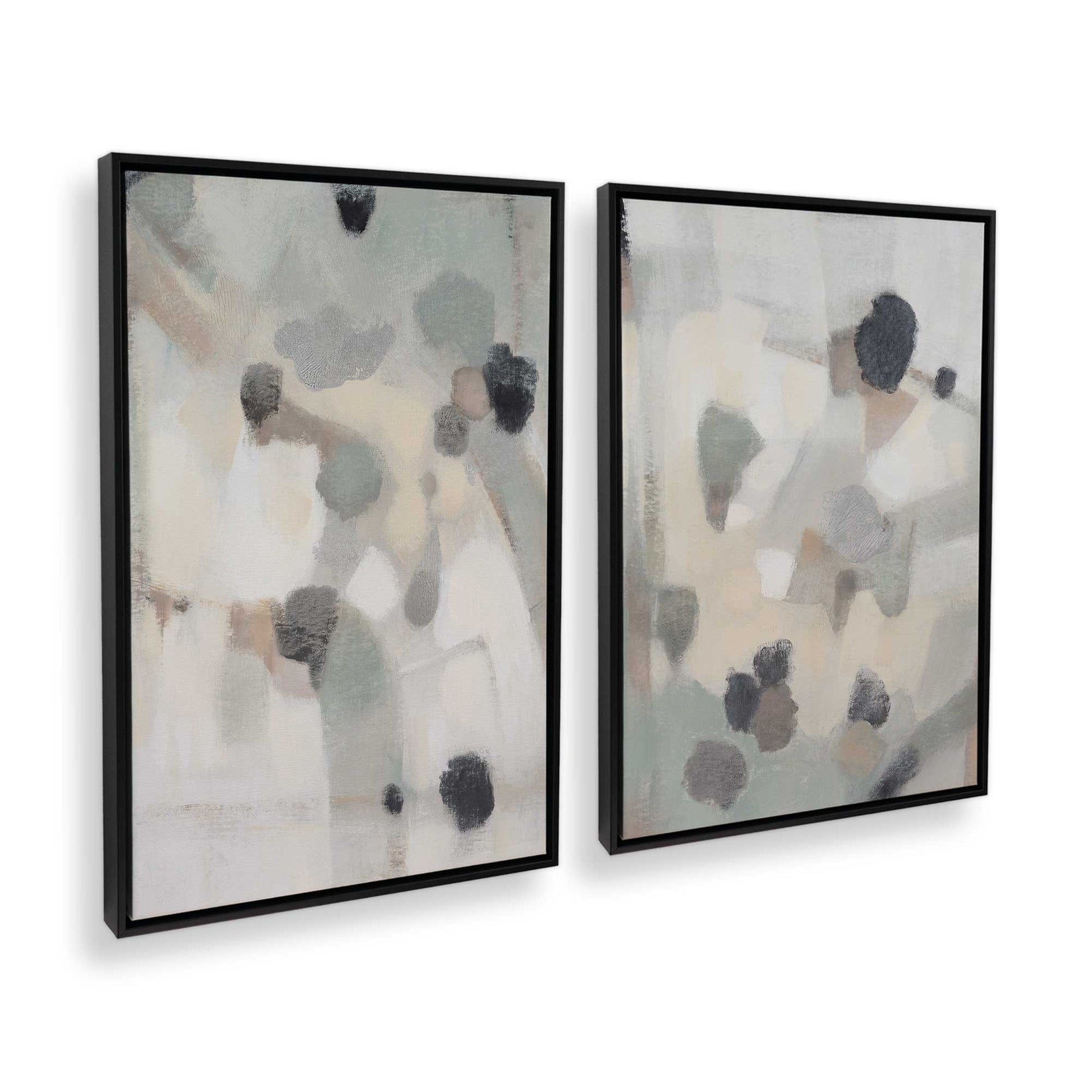 [Color:Satin Black], Picture of art in a Satin Black frame at an angle