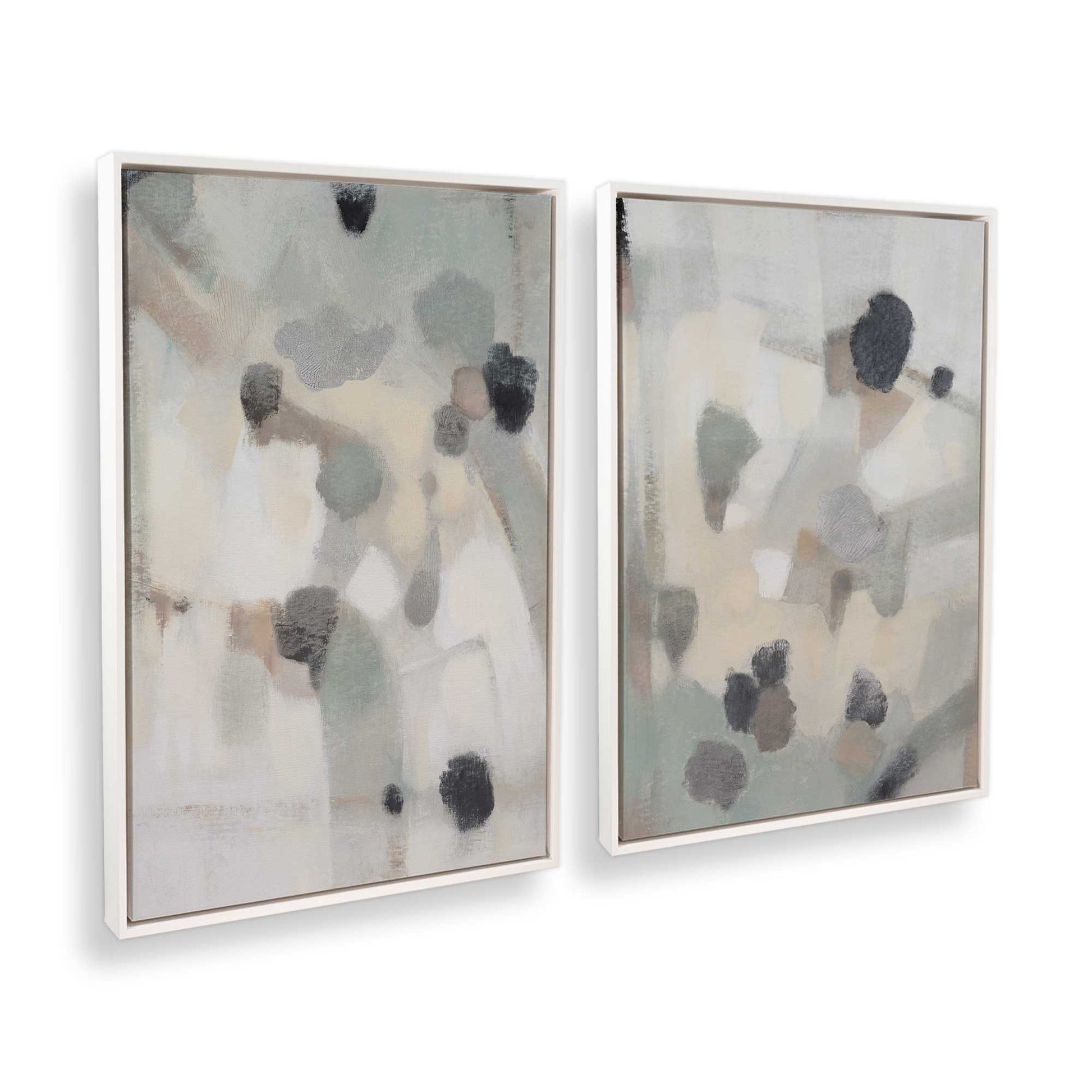 [Color:Opaque White], Picture of art in a White frame at an angle