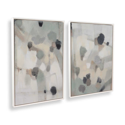 [Color:Opaque White], Picture of art in a White frame at an angle