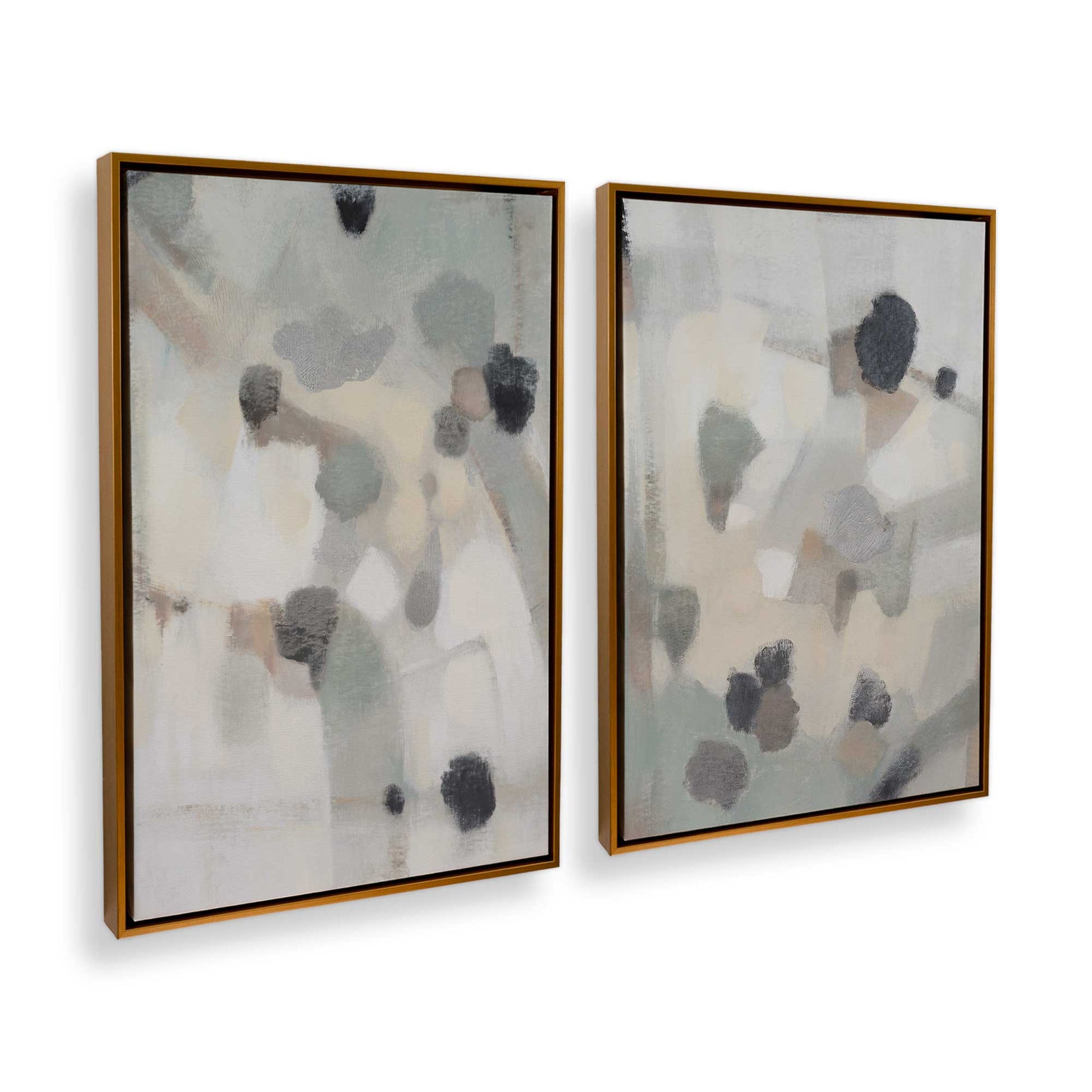 [Color:Polished Gold], Picture of art in a Polished Gold frame at an angle