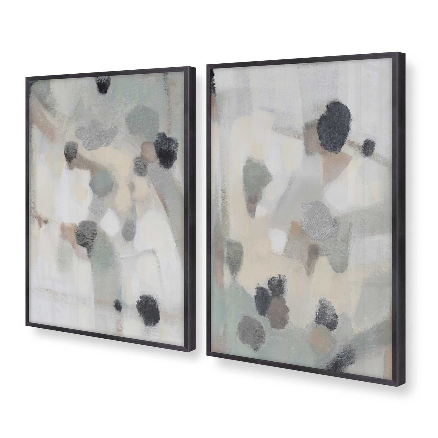 [Color:Weathered Zinc], Picture of art in a Weathered Zinc frame at an angle