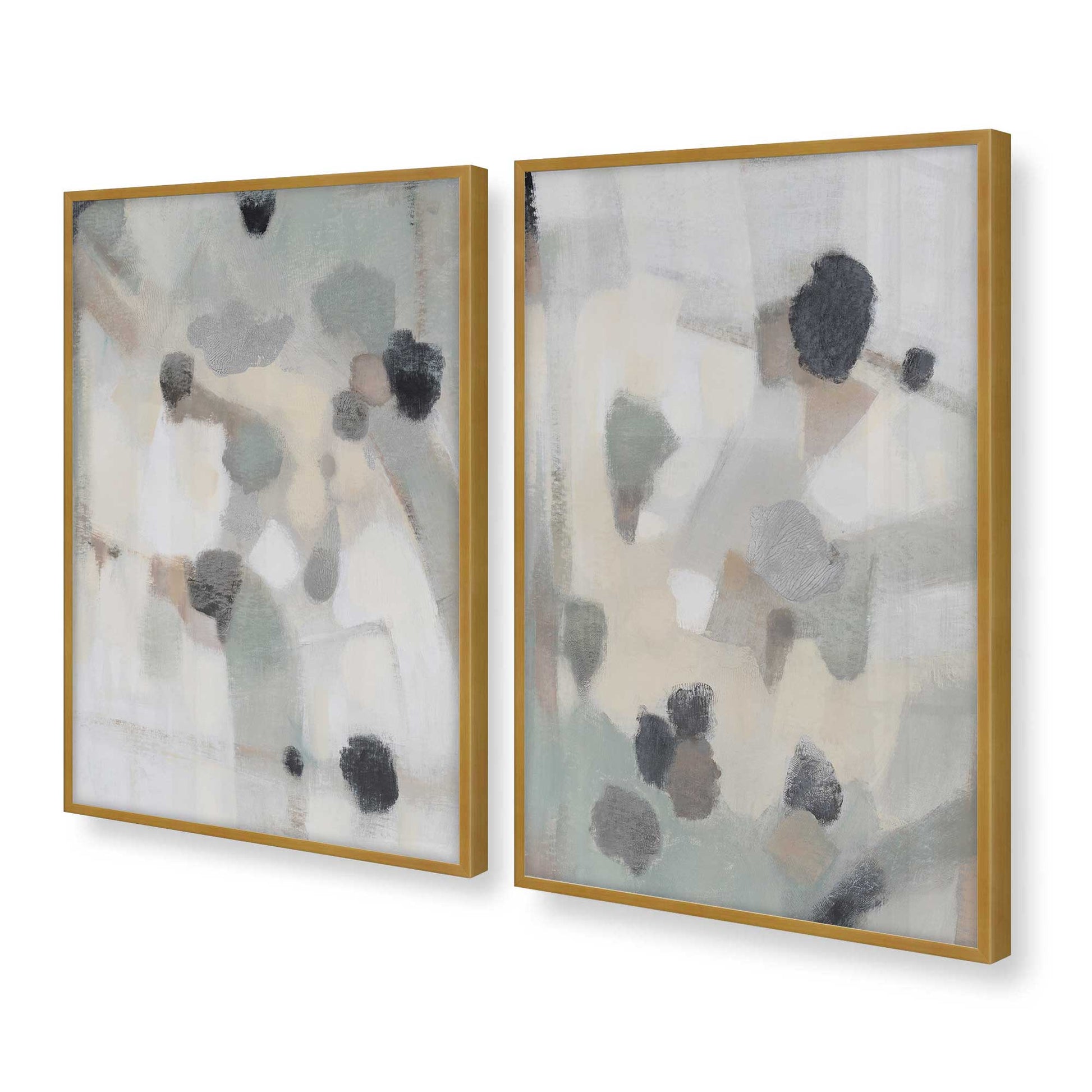 [Color:Polished Gold], Picture of art in a Polished Gold frame at an angle