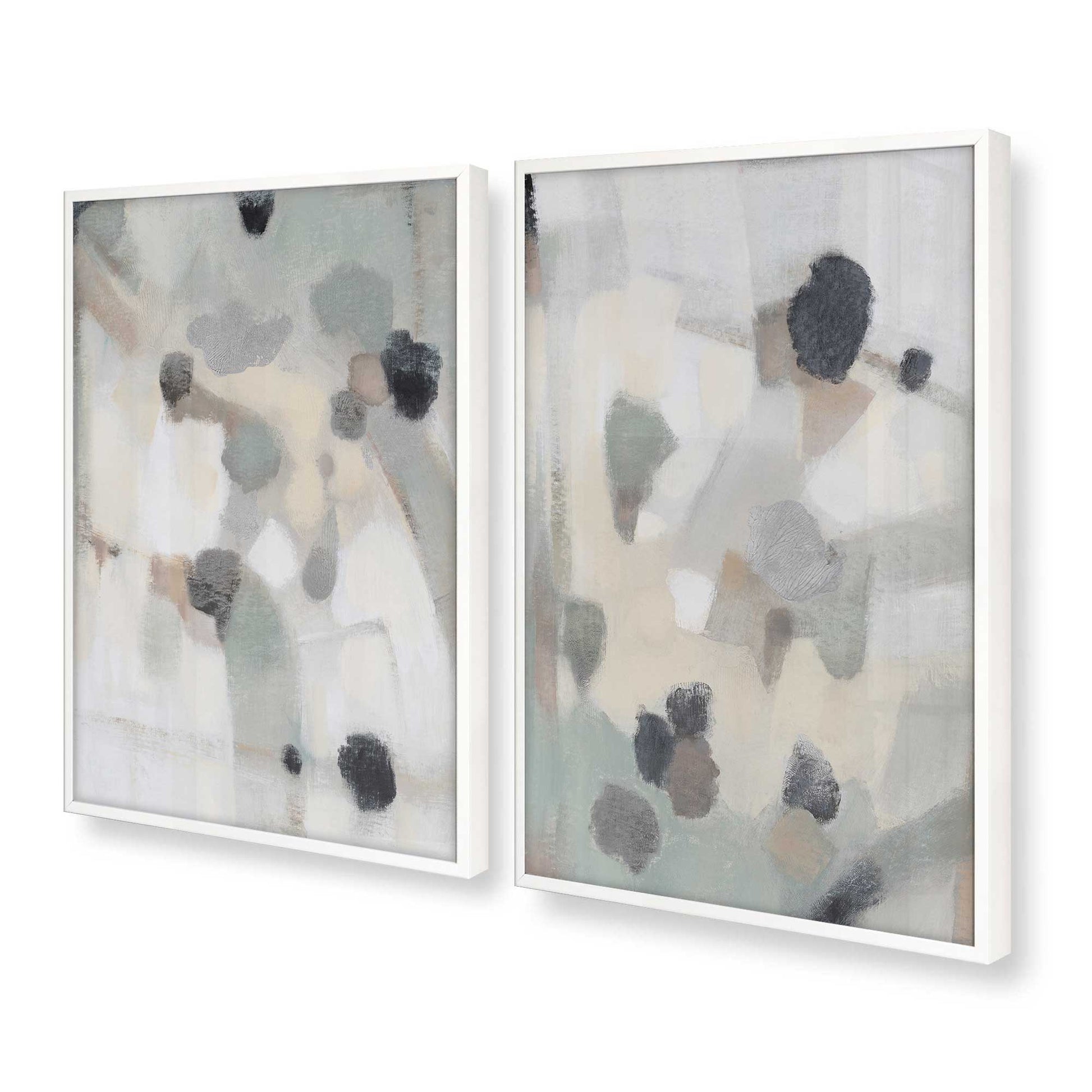 [Color:Opaque White], Picture of art in a Opaque White frame at an angle