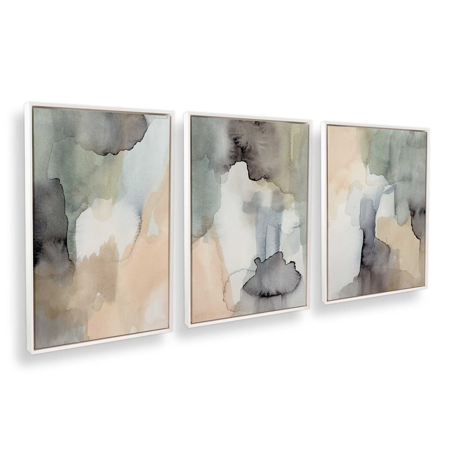 [Color:Opaque White], Picture of art in a White frame at an angle