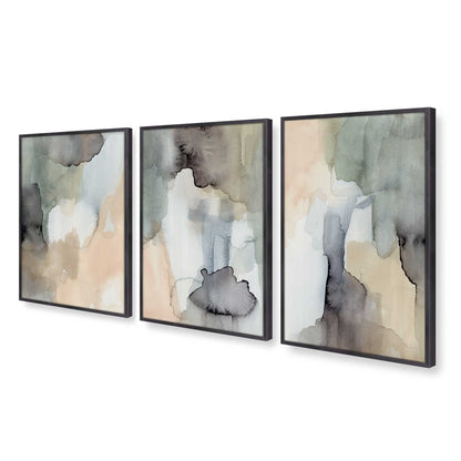[Color:Weathered Zinc], Picture of art in a Weathered Zinc frame at an angle