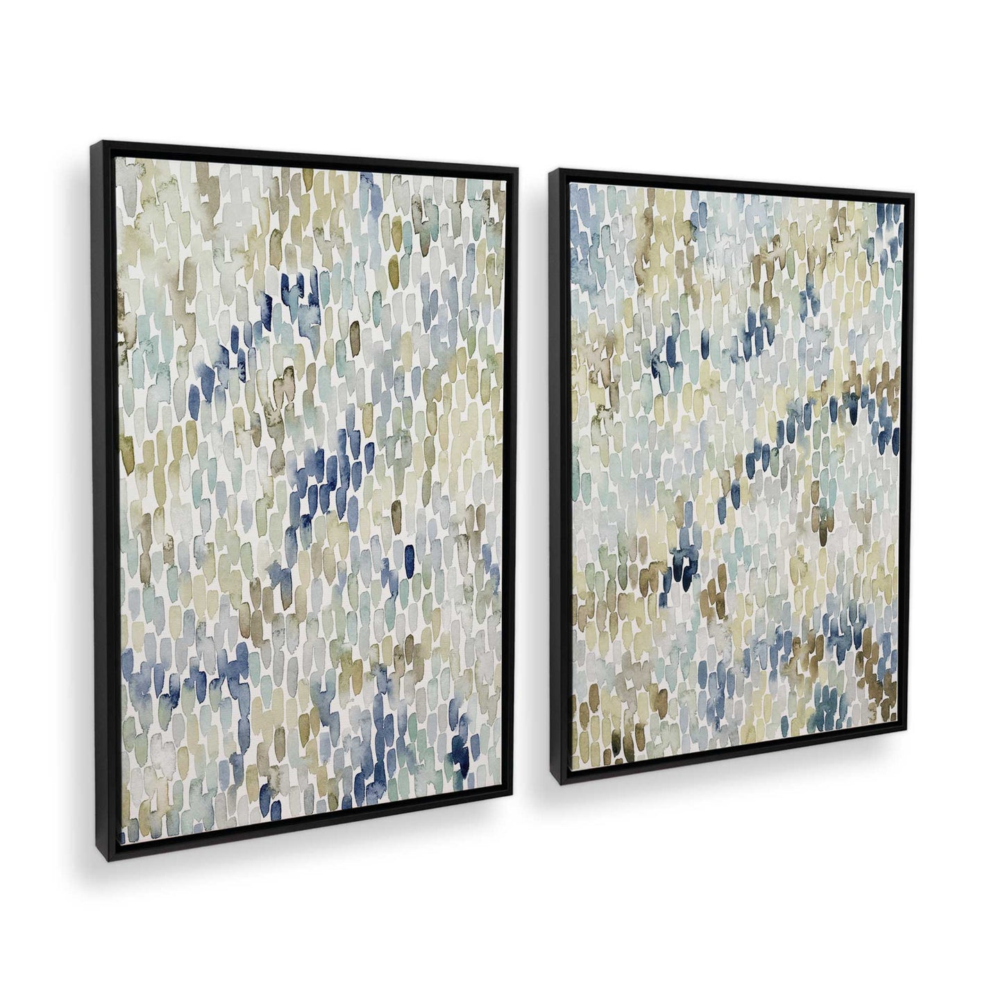 [Color:Satin Black], Picture of art in a Satin Black frame at an angle