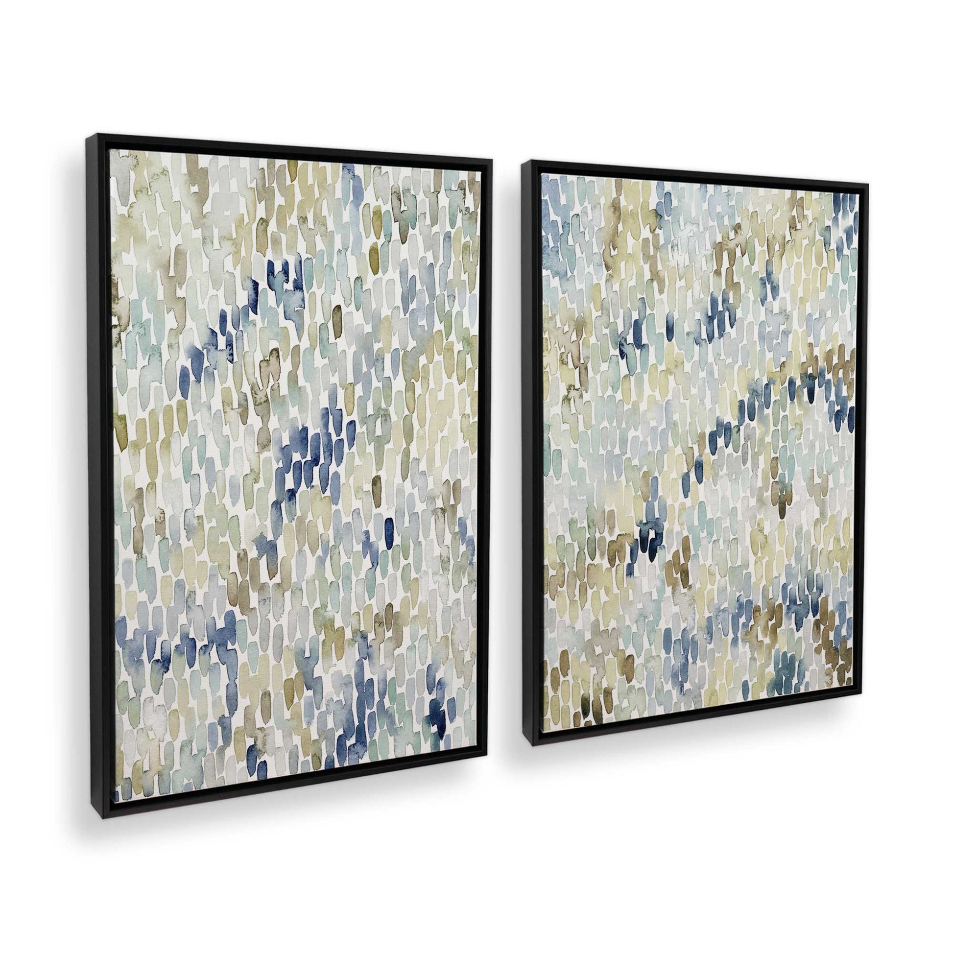 [Color:Satin Black], Picture of art in a Satin Black frame at an angle