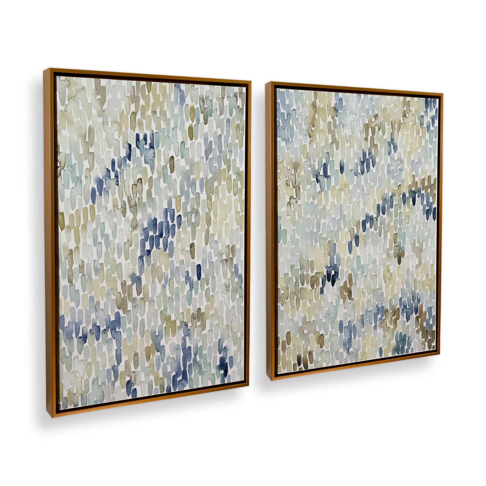 [Color:Polished Gold], Picture of art in a Polished Gold frame at an angle
