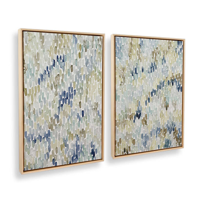 [Color:American Maple], Picture of art in a American Maple frame at an angle