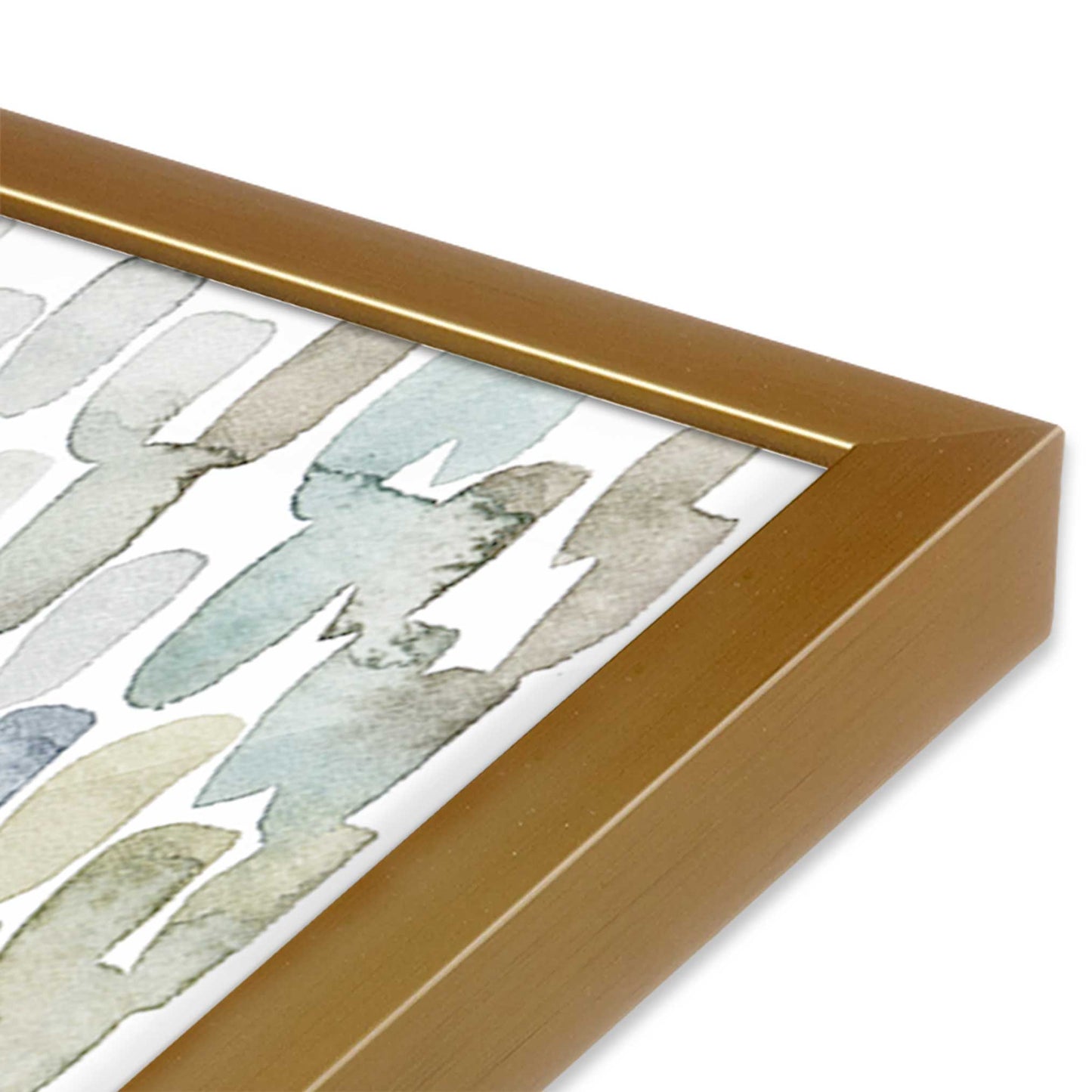 [Color:Polished Gold], Picture of art in a Polished Gold frame of the corner