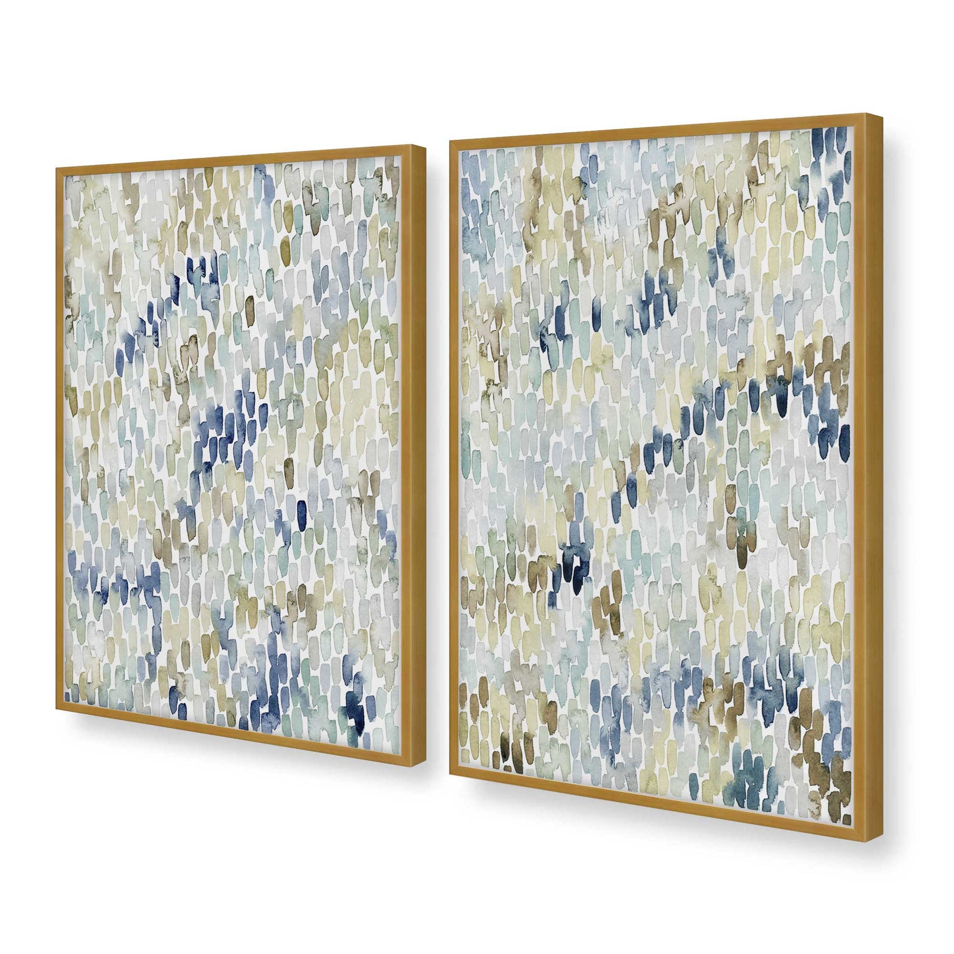 [Color:Polished Gold], Picture of art in a Polished Gold frame at an angle