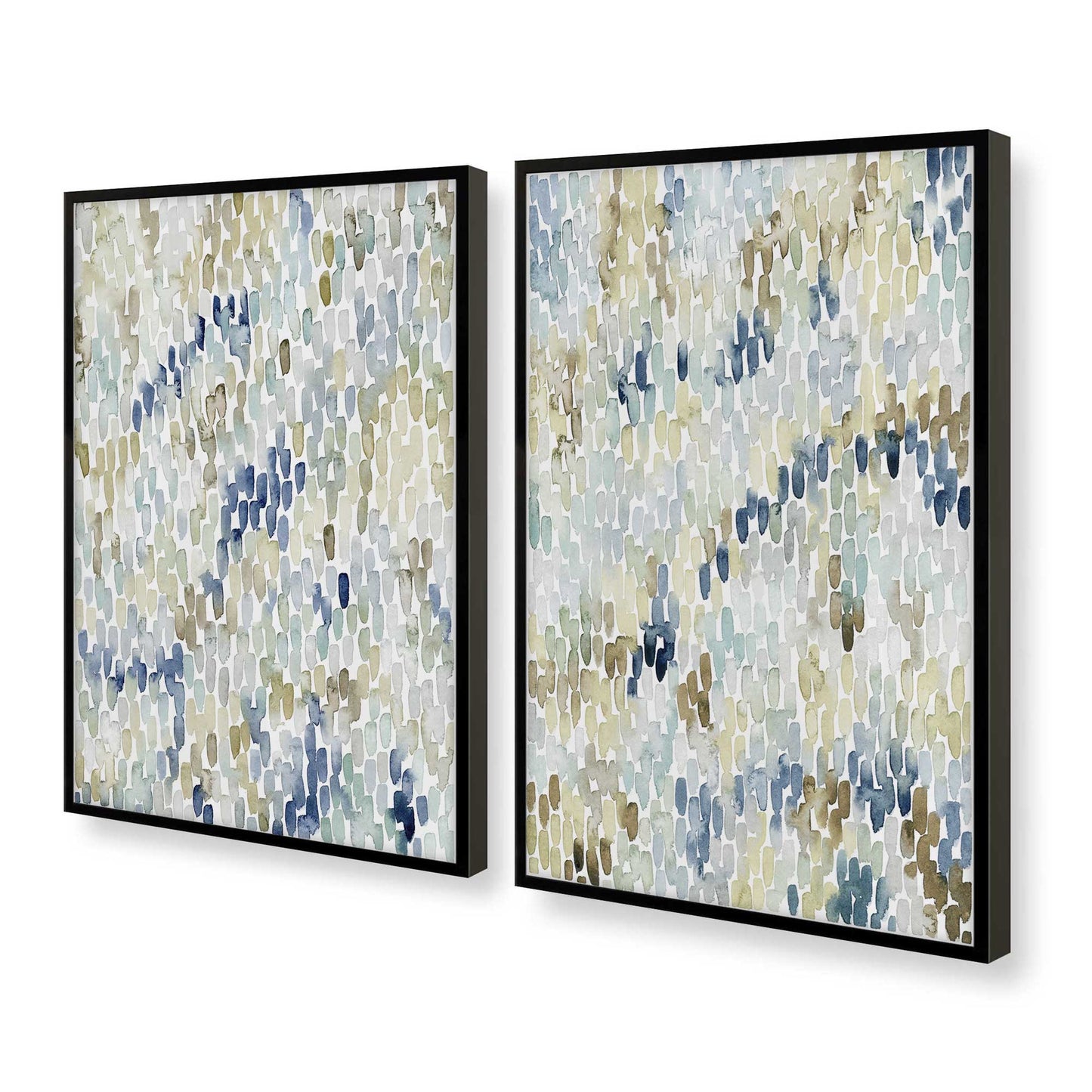 [Color:Satin Black], Picture of art in a Satin Black frame at an angle