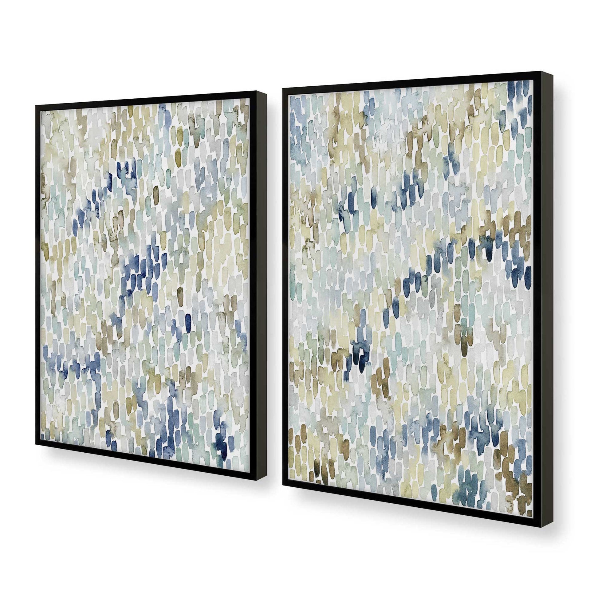 [Color:Satin Black], Picture of art in a Satin Black frame at an angle