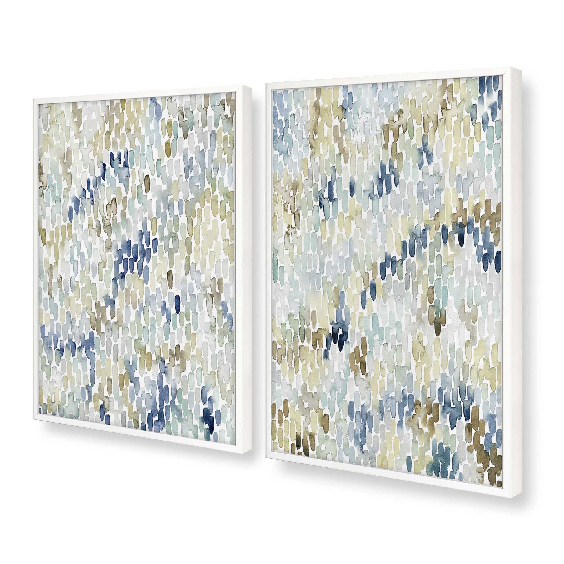 [Color:Opaque White], Picture of art in a Opaque White frame at an angle