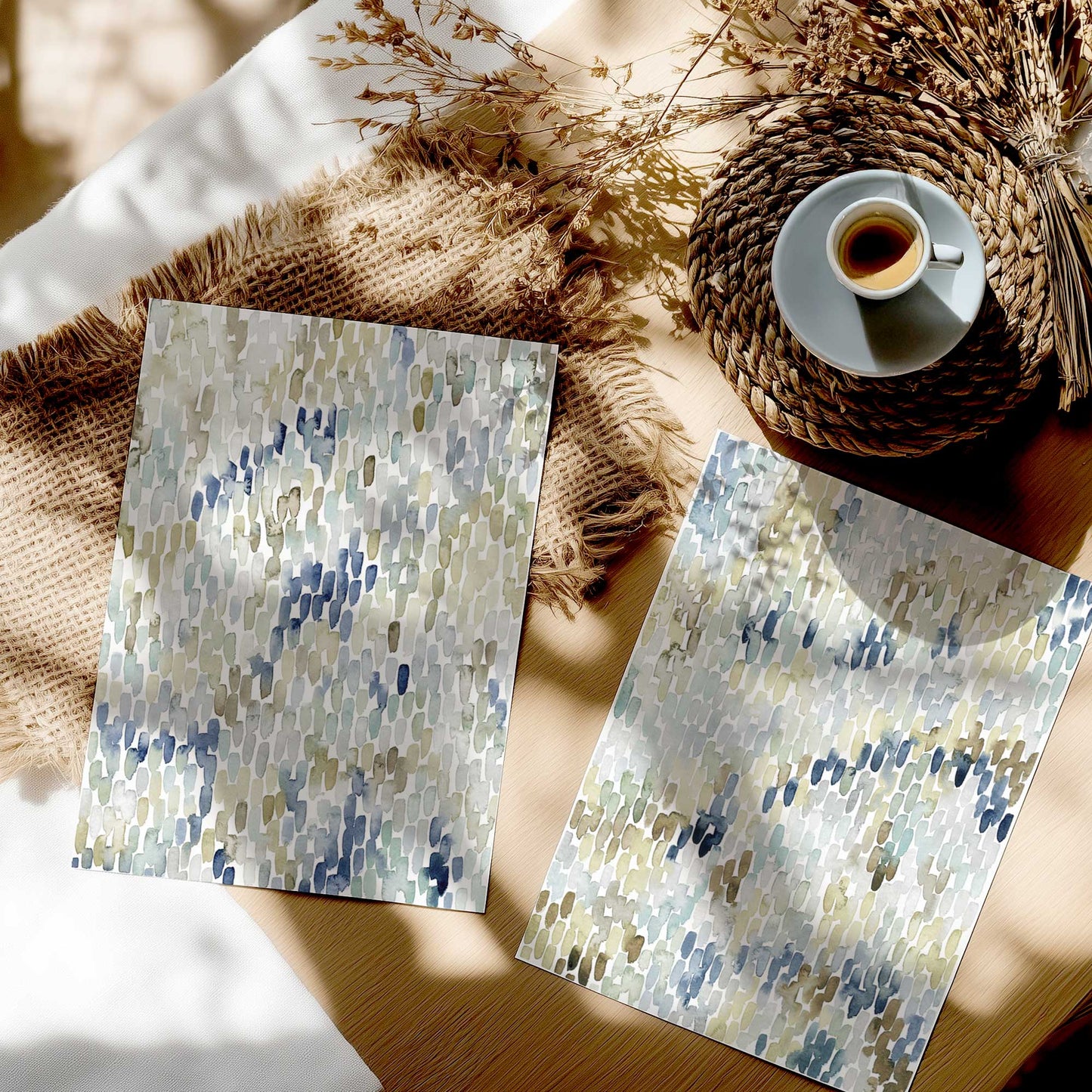 [color:Rolled Print], Picture in a room