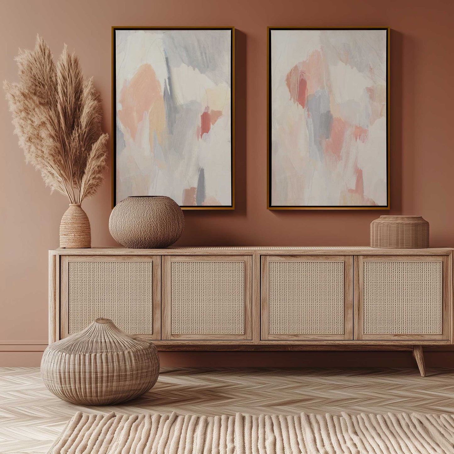[Color:Satin Black], Picture of art in a Satin Black frame