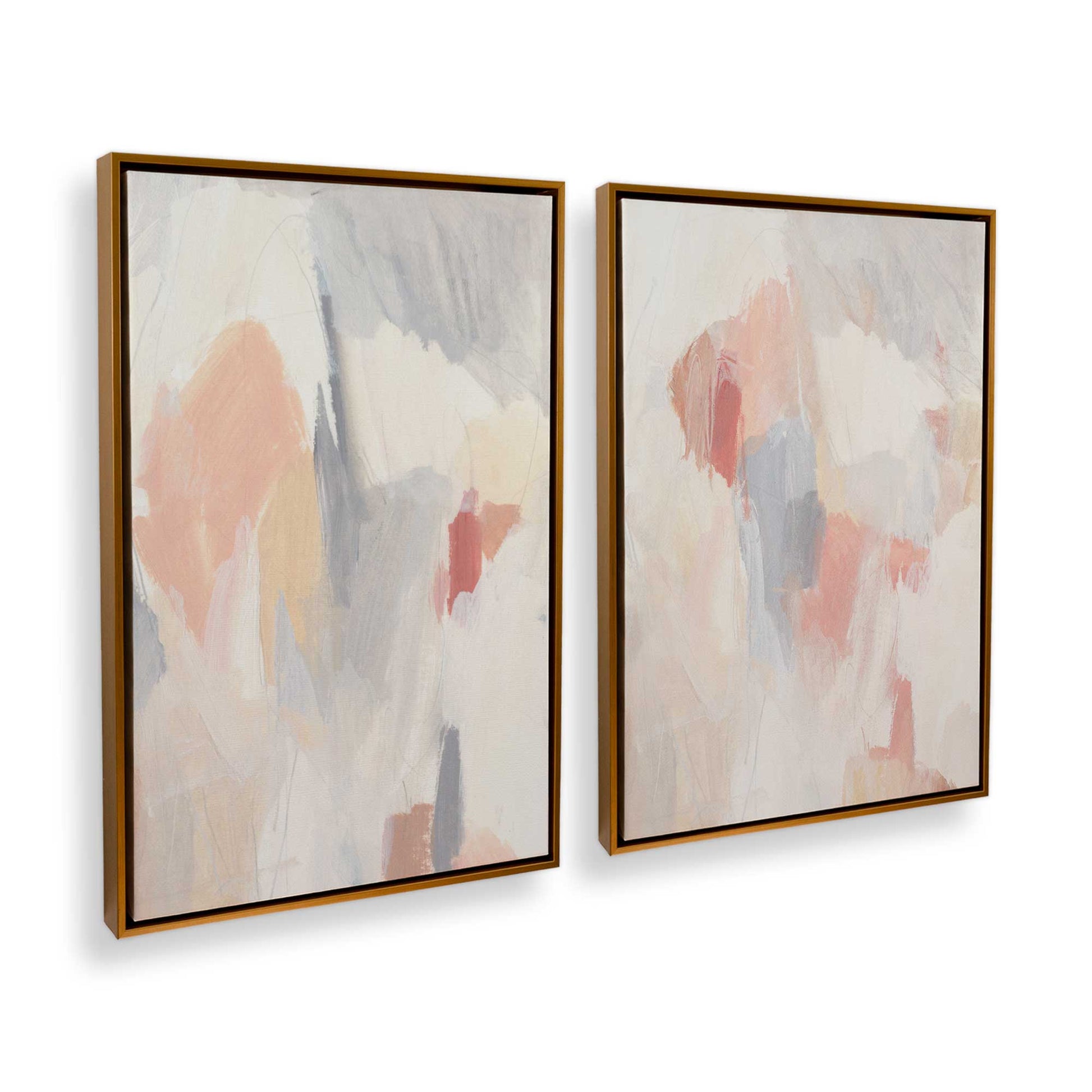 [Color:Polished Gold], Picture of art in a Polished Gold frame at an angle