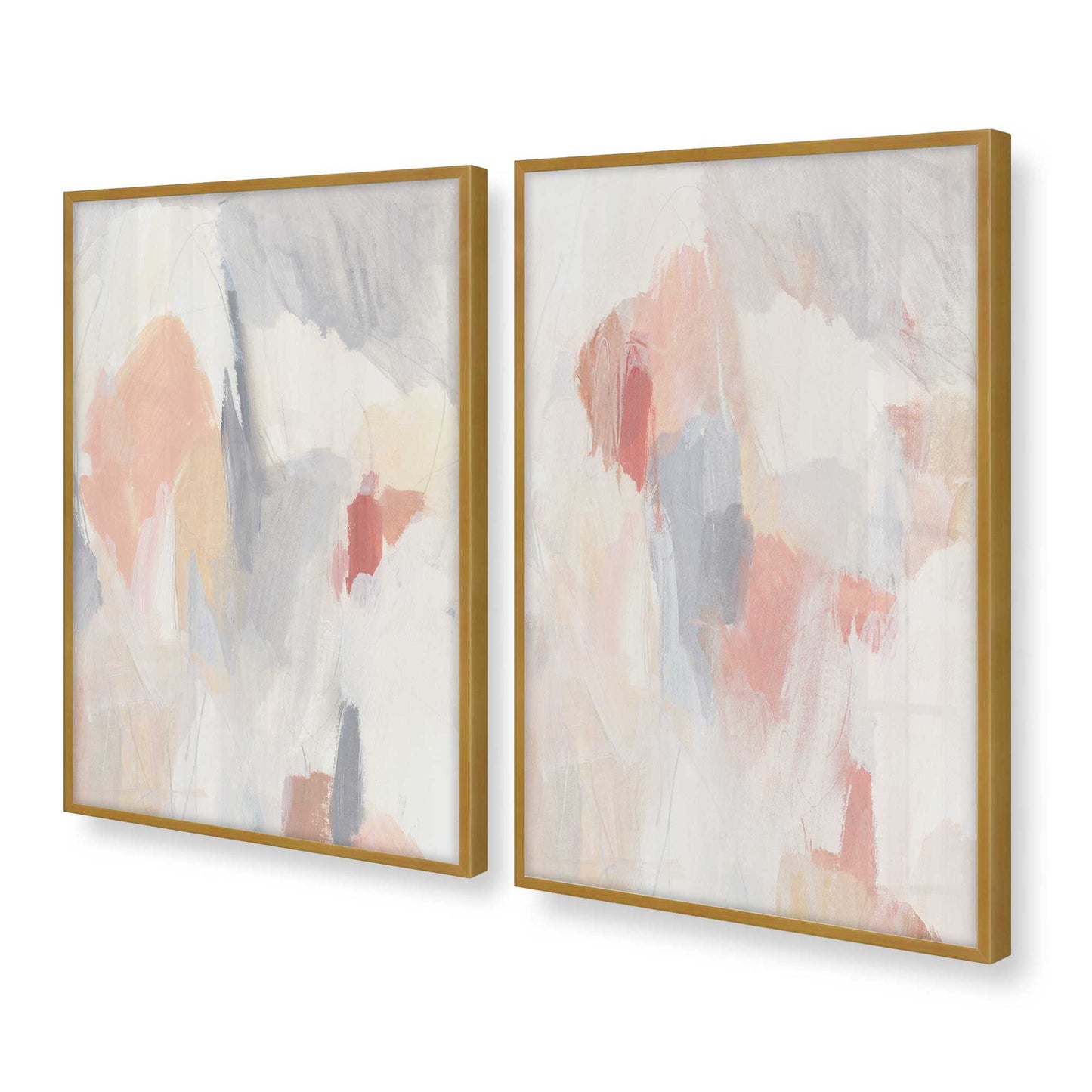 [Color:Polished Gold], Picture of art in a Polished Gold frame at an angle
