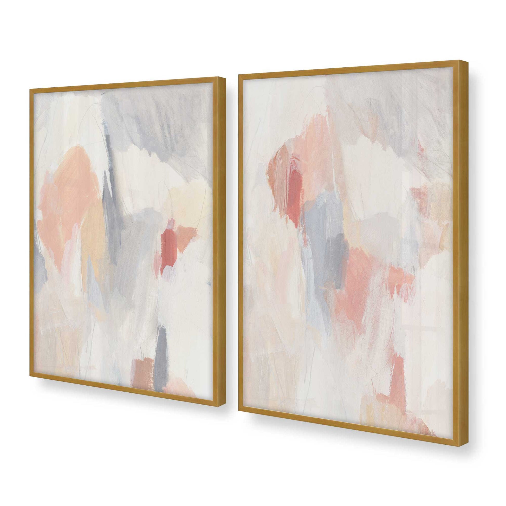 [Color:Polished Gold], Picture of art in a Polished Gold frame at an angle