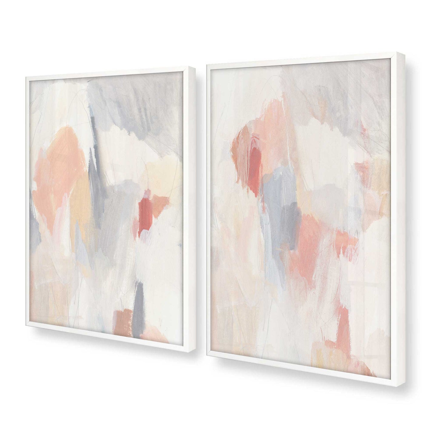 [Color:Opaque White], Picture of art in a Opaque White frame at an angle