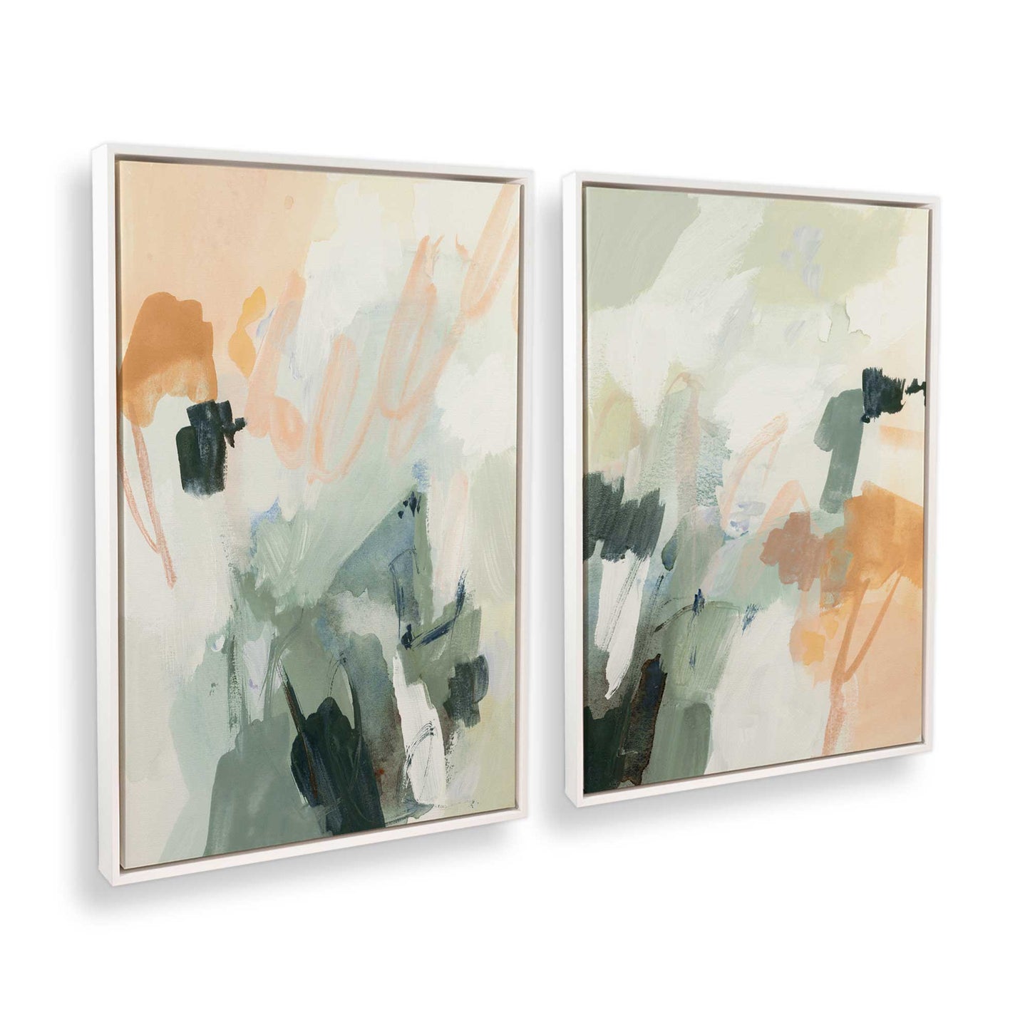[Color:Opaque White], Picture of art in a White frame at an angle