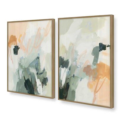 [Color:Brushed Gold], Picture of art in a Brushed Gold frame at an angle