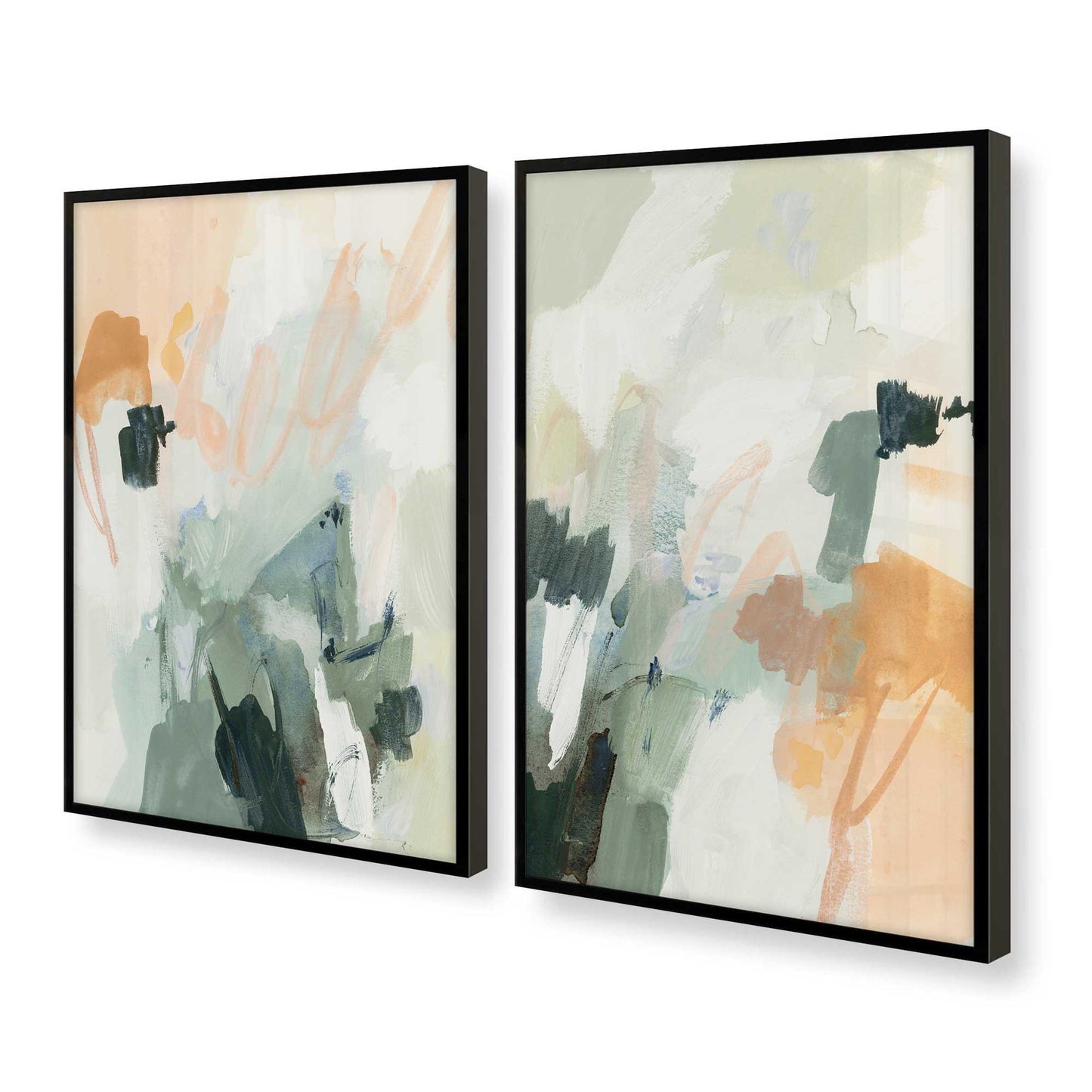 [Color:Satin Black], Picture of art in a Satin Black frame at an angle