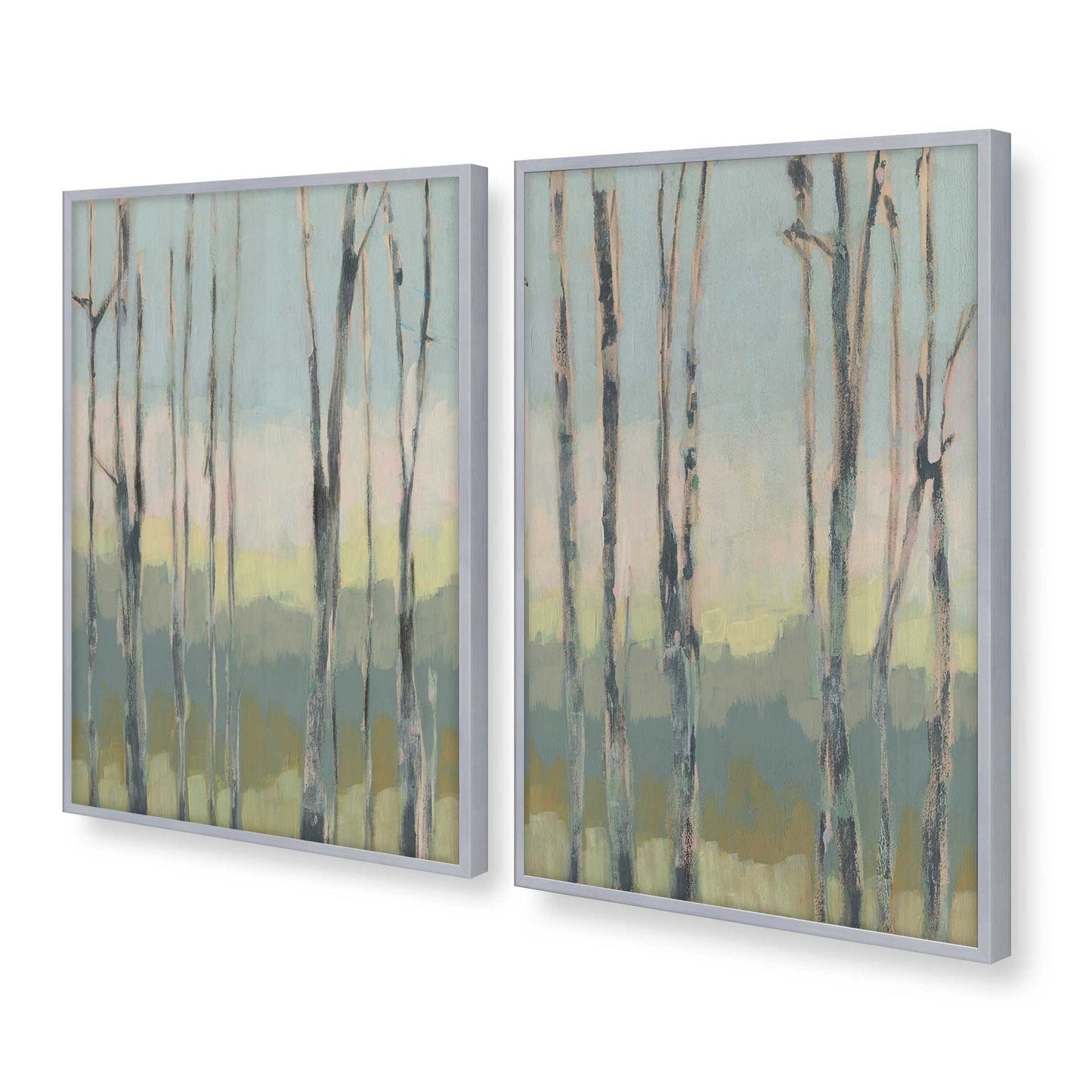 [Color:Polished Chrome], Picture of art in a Polished Chrome frame at an angle