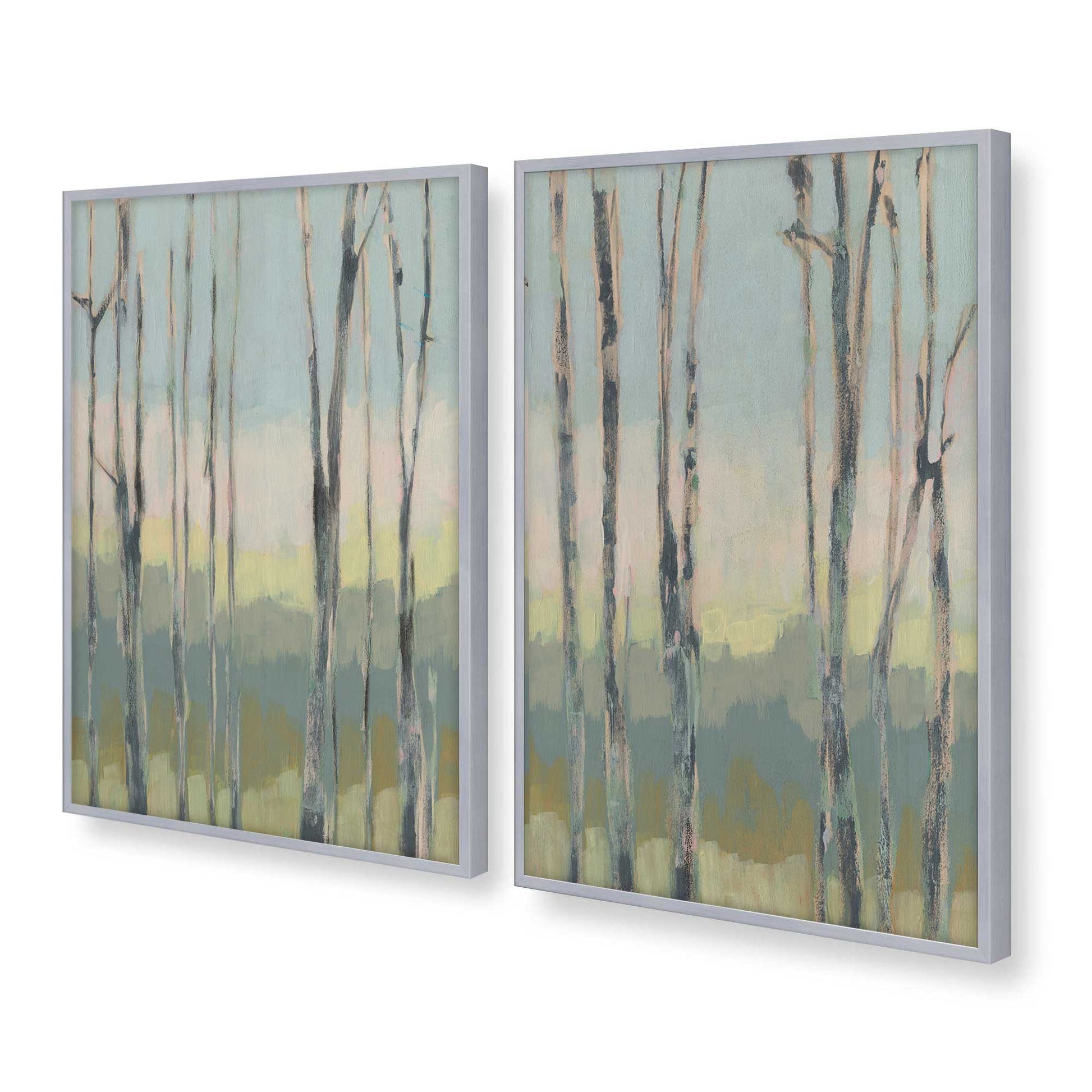 [Color:Polished Chrome], Picture of art in a Polished Chrome frame at an angle